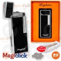 ENCENDEDOR MAGICLICK ZURICH BLACK + SILVER x 1 