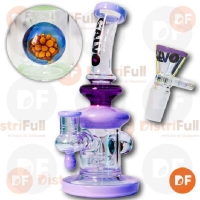 CALVO BONG VIDRIO IMPLOSION DROP PURPLE (6723)