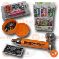 PIPA METAL EN SET CON PICADOR EN BLISTER DK7025A