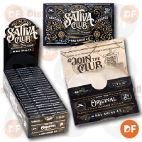 PAPEL SATIVA CLUB 1¼ ORIGINAL MAS ANCHO 4,5 CELULOSA x 40 