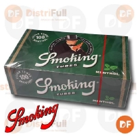 CIGARRILLOS VACIOS TUBOS SMOKING MENTHOL x 100 UNIDADES