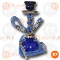 NARGHILA HOOKAH 2 BOCAS AZUL OD-NS037