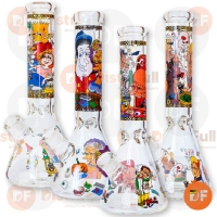 BONG GLASS DIBUJITOS FUMADOS