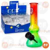 BONG PYREX MINI MULTICOLORES 12CM (DK8590B)