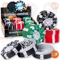 PICADOR METAL/PASTA FICHA POKER C/DEPO GDE. 3P 