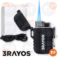 ENCENDEDOR 3RAYOS CATALYTIC WATERPROOF JET WAIKO NEGRO (F11)