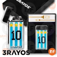 ENCENDEDOR 3RAYOS ELECT. FUN SELECCION *** PLATEADO (MLT14)