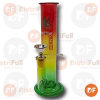 BONG PYREX MEDANO MULTICOLOR RECTO DK6441B