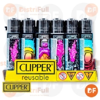 ENCENDEDOR CLIPPER MAXI PSYCHEDELIC 4 x 24
