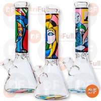 BONG GLASS CUADROS COLORES 