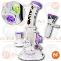 CALVO BONG VIDRIO RIG CALAVERAS PURPLE (6721)