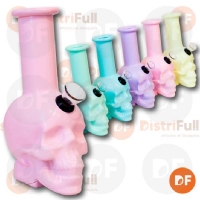 BONG VIDRIO CALAVERA COLOR PASTEL BLMIN-05-3