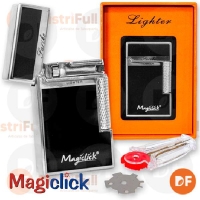 ENCENDEDOR MAGICLICK GENOVA BLACK + SILVER